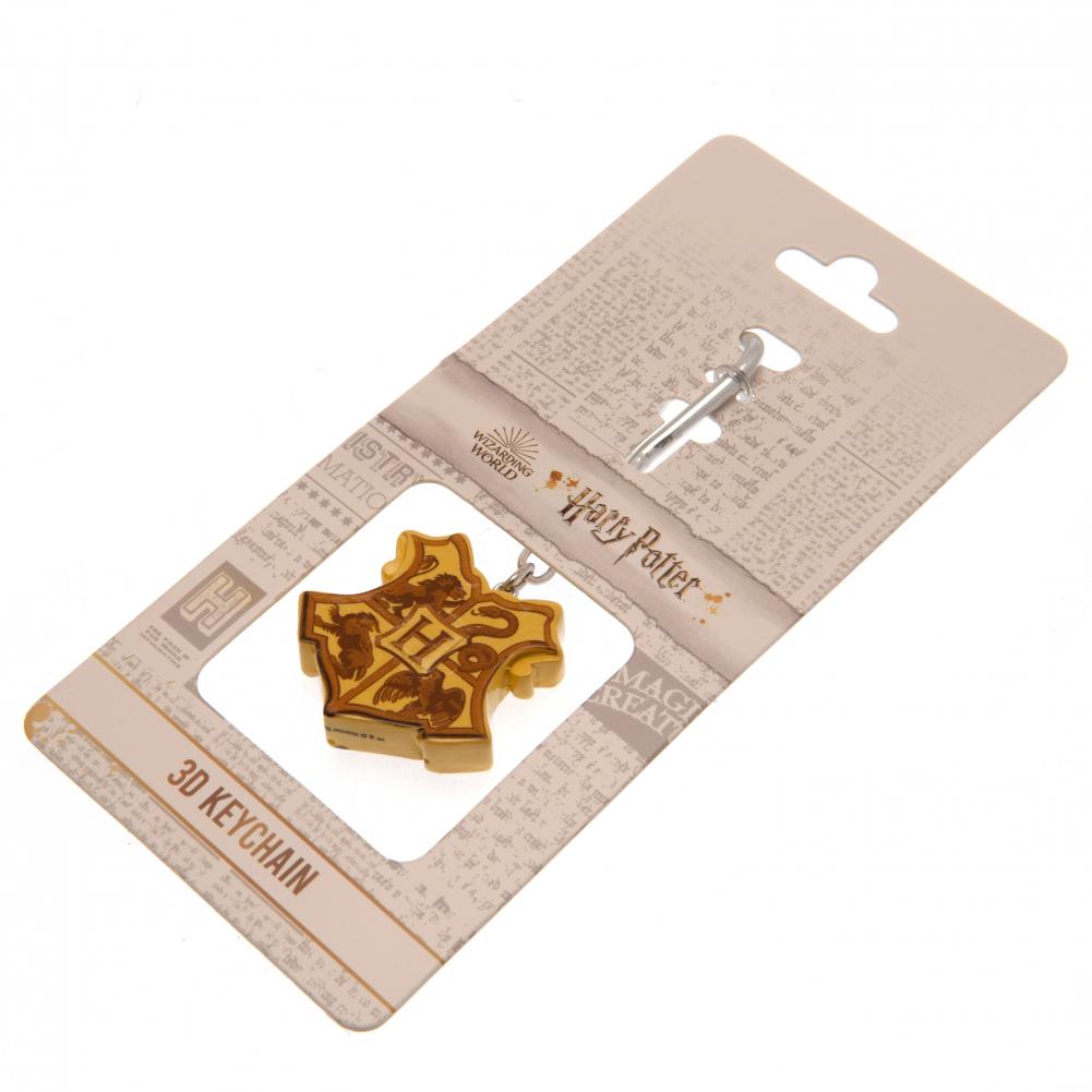 3D Polyresin Harry Potter Keyring with Hogwarts Crest