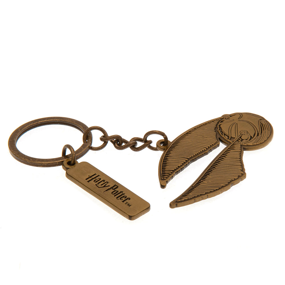 Collectible Harry Potter Themed Golden Snitch Metal Charm Keyring