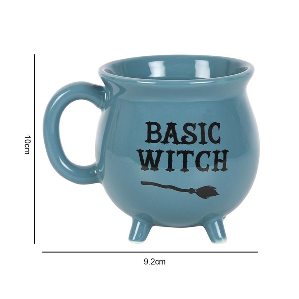 Stylish Blue Cauldron-Shaped Mug for Basic Witches
