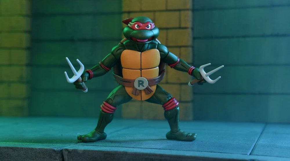 NECA 7 - inch Ultimate Action Figure of Cartoon Raphael from Teenage Mutant Ninja Turtles (VHS)
