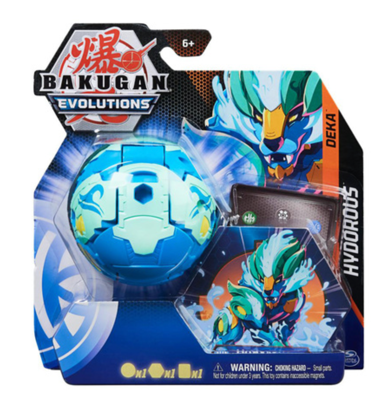 Collectible Jumbo-Sized Bakugan Evolutions Hydorous Deka Ball Toy