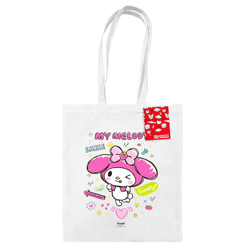 Stylish My Melody Cotton Canvas Tote Bag for Everyday Use