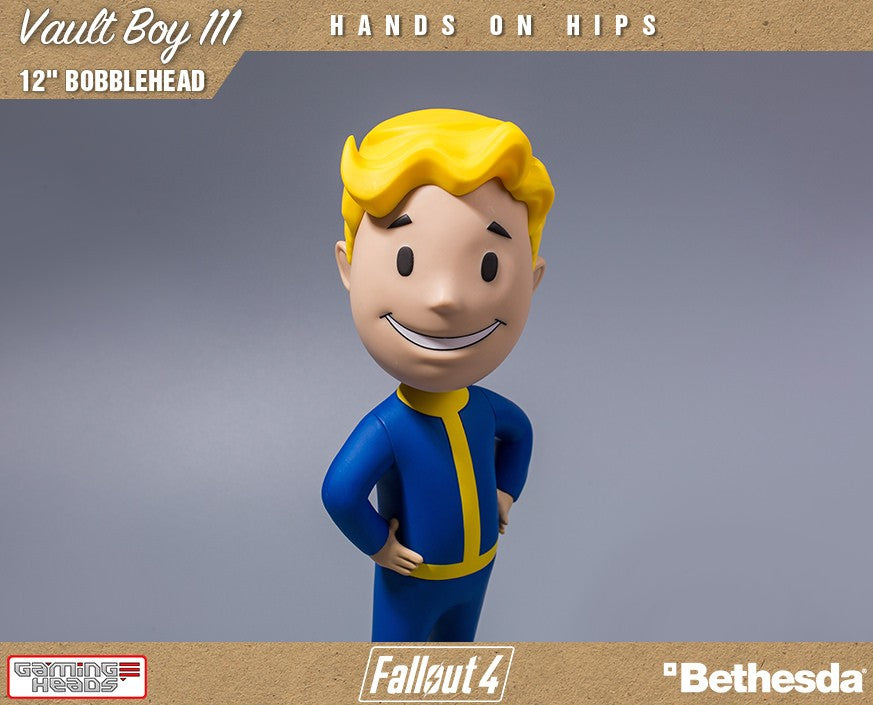 12 - inch Fallout Vault Boy 111 Bobblehead with Hands on Hips