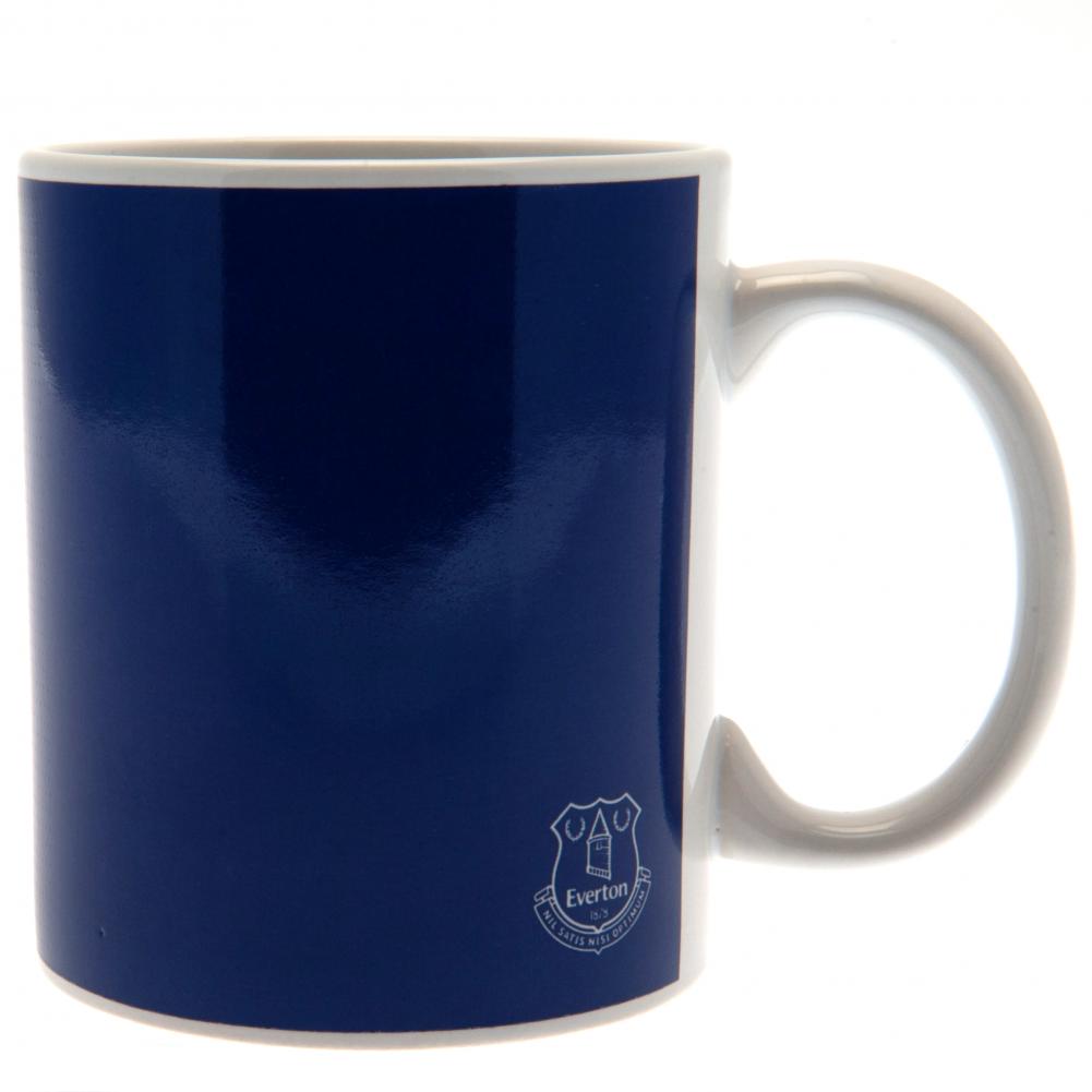 Stylish Everton FC Blue and White Halftone Ceramic Coffee Mug