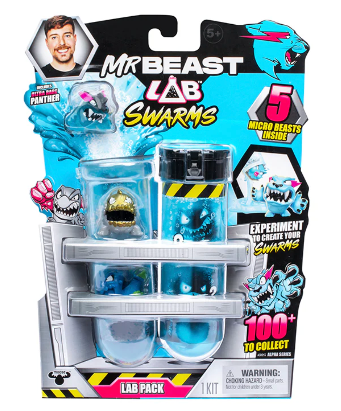 MrBeast Lab Swarms Collectible Set - 5 Pack Assortment of Chaotic Characters
