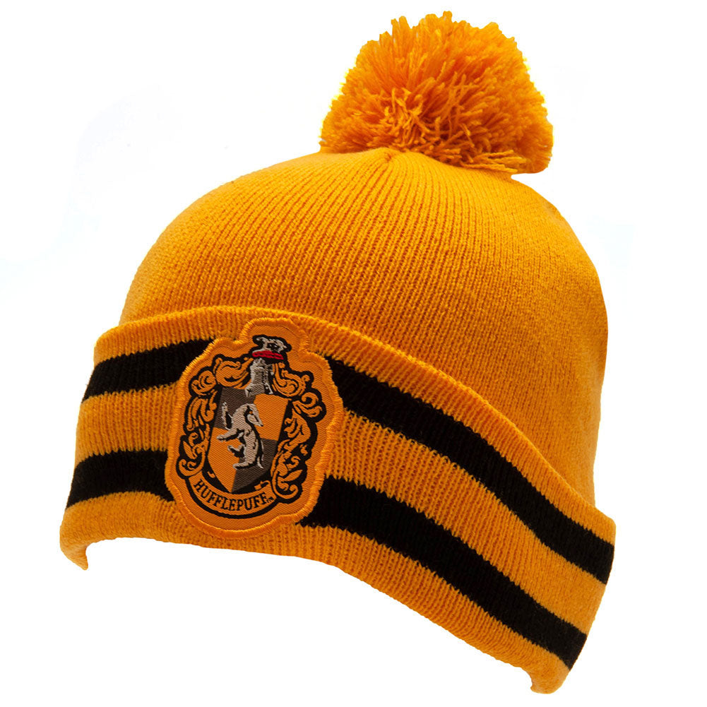 Hufflepuff Junior Harry Potter Yellow Knitted Beanie and Scarf Set