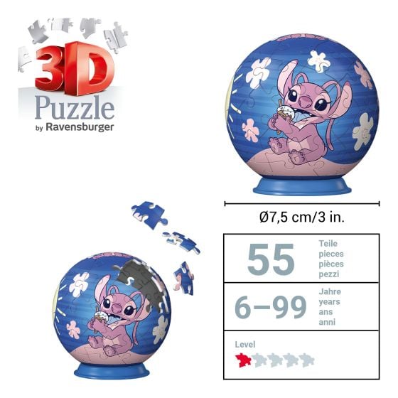 54-Piece 3D Disney Angel Puzzle - Ideal for Kids