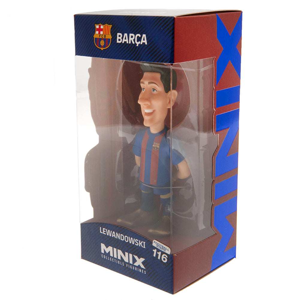 FC Barcelona Collectible MINIX Figurine of Football Star Robert Lewandowski