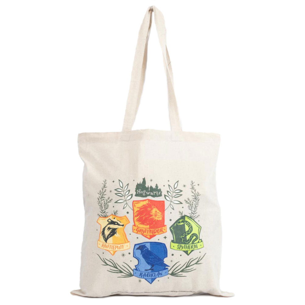 Vibrant Harry Potter Herbology-themed Cream Cotton Canvas Tote Bag