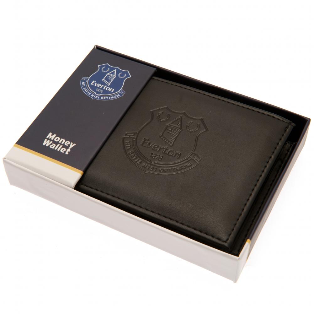 Stylish Black PU Everton FC Wallet with Debossed Club Crest