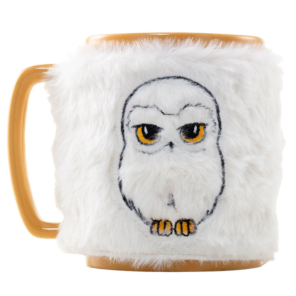 Magical Harry Potter Fuzzy Mustard - Yellow Hedwig Themed Drinking Mug