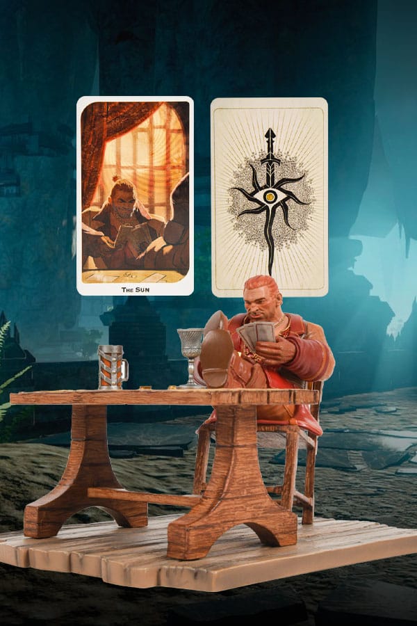 Varric The Sun Tarot Statue from Dragon Age, 14 cm Tall