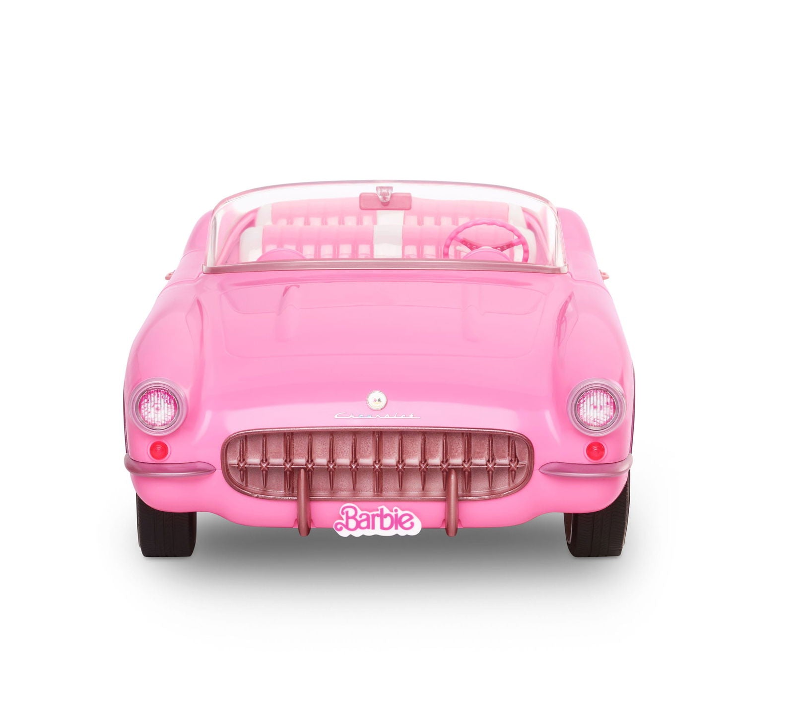 Collectible Barbie The Movie Inspired Pink Chevrolet Corvette Convertible Toy Car