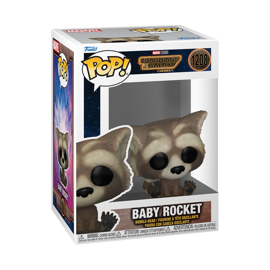Funko Pop! Vinyl Collectible Figure of Baby Rocket from Guardians of the Galaxy Vol. 3