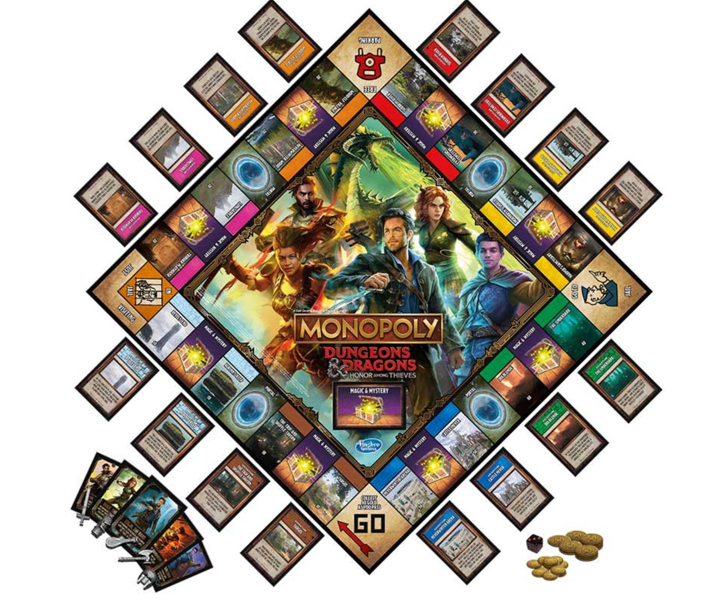 Monopoly Board Game Inspired by Dungeons & Dragons: Honor Among Thieves Movie