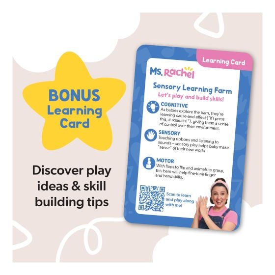 Ms Rachel's Sensory Development Farm-Themed Learning Toy for Babies
