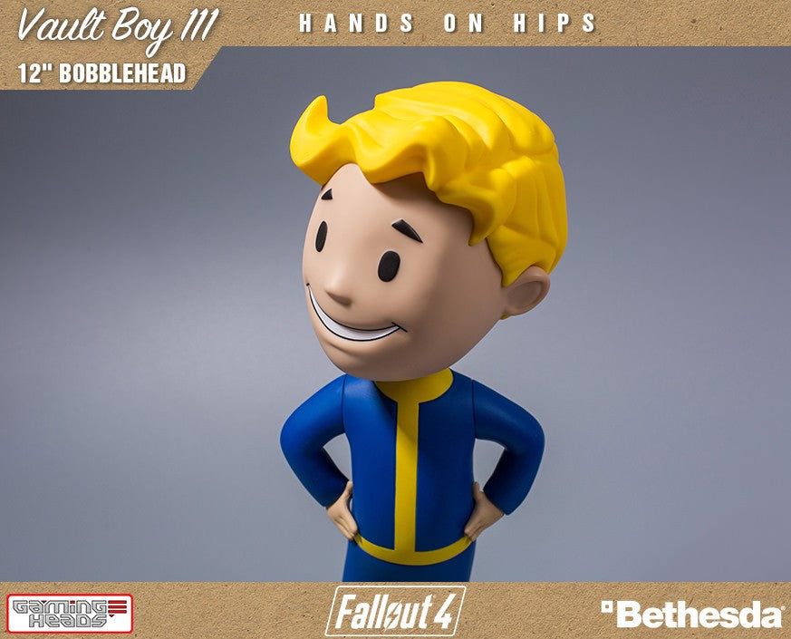 12 - inch Fallout Vault Boy 111 Bobblehead with Hands on Hips