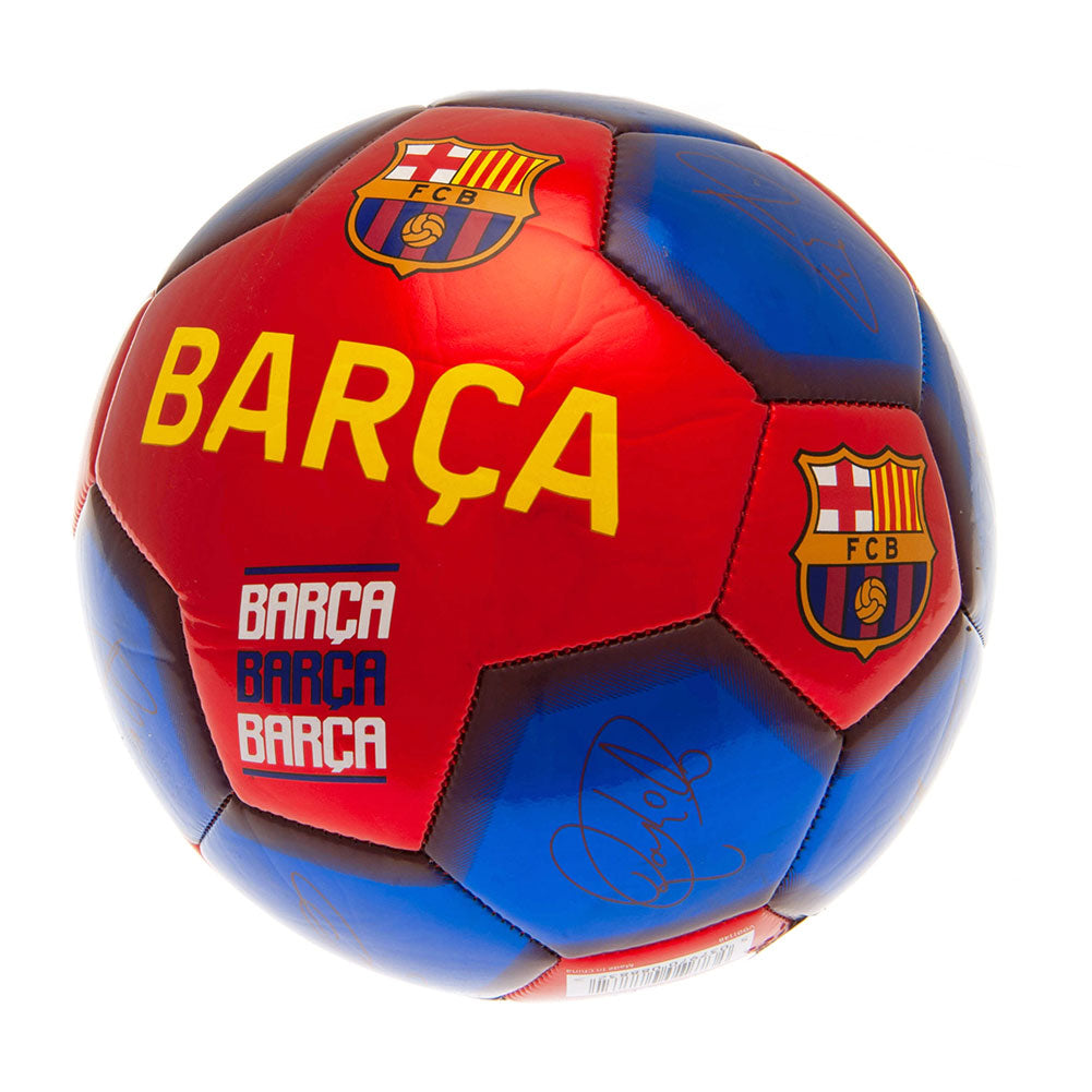 FC Barcelona 26-Panel High-Spec Skill Football with Player Signatures