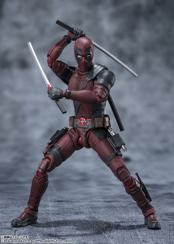 S.H.Figuarts Collectible Deadpool 2 Action Figure with Ash - Covered Appearance