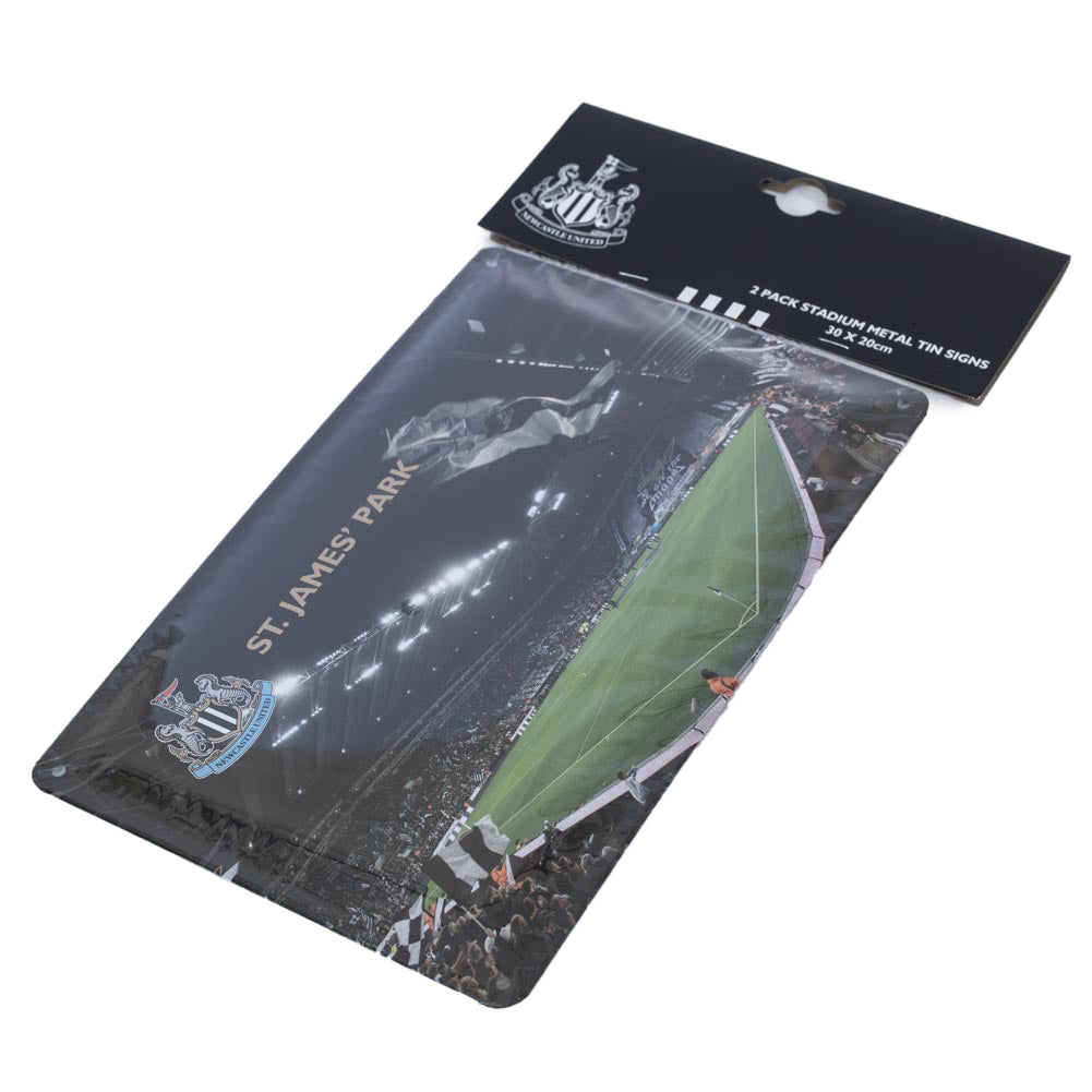 Newcastle United Two-Piece Set of Deluxe Stadium Wall-Mounted Photo Signs