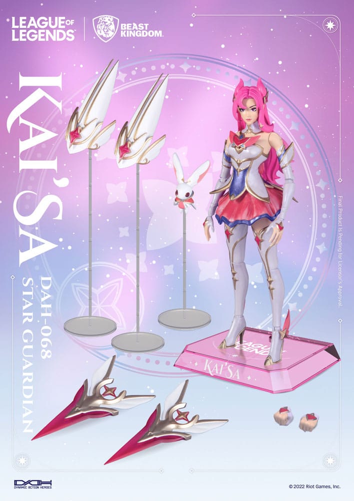 Beast Kingdom League of Legends Dynamic Action Hero DAH - 068 Star Guardian Kai'Sa Collectible Figure