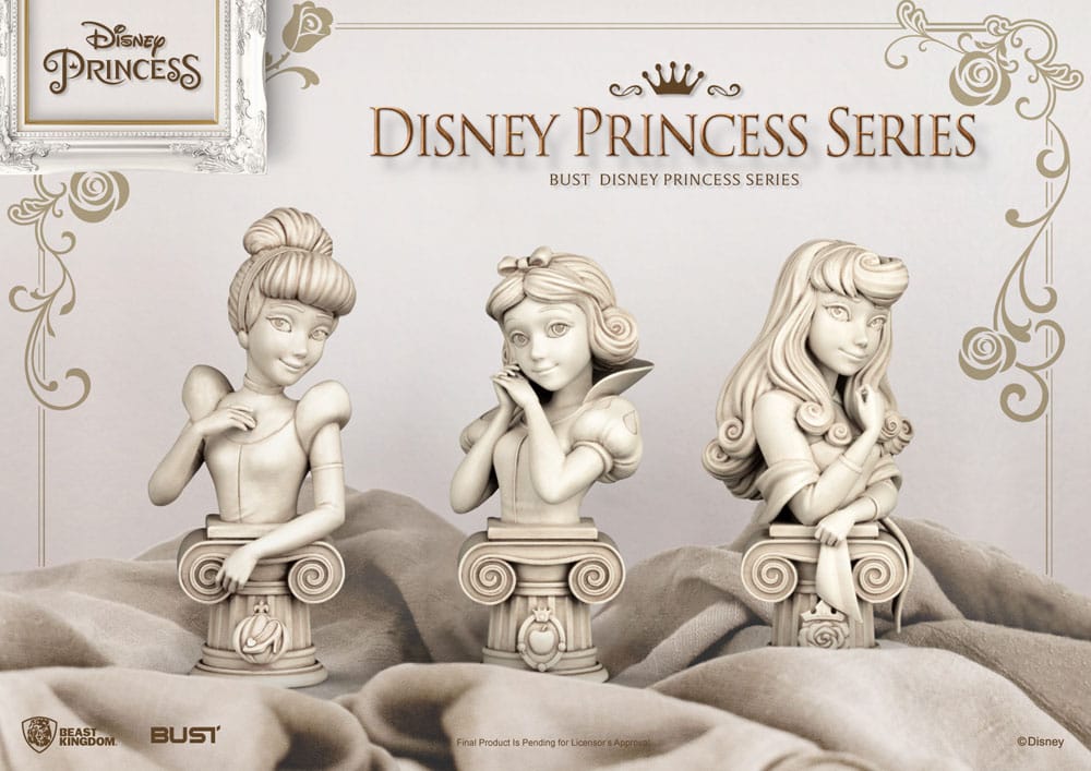 Disney Princess Series 15cm PVC Bust of Snow White with Engraved Base