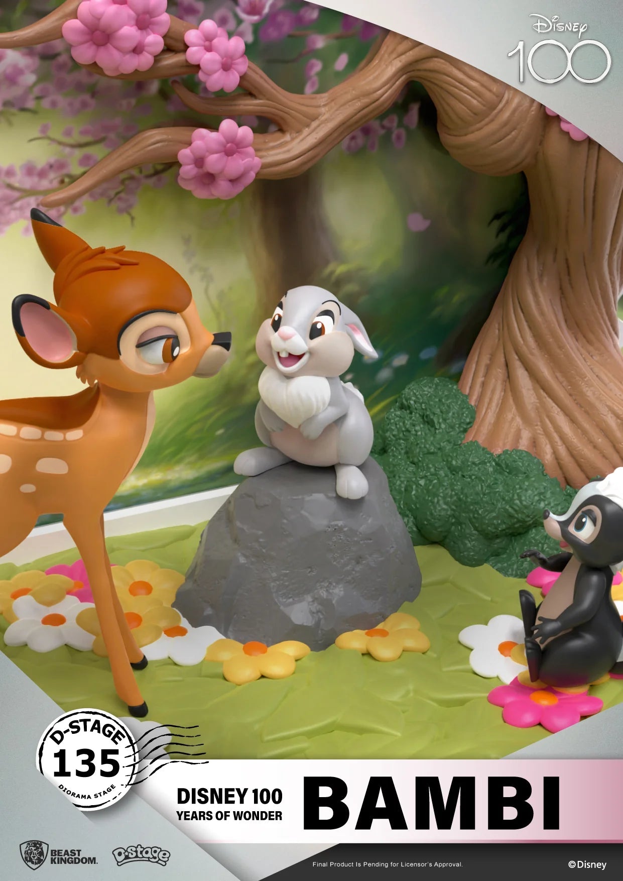 Beast Kingdom Collectible Disney 100 Years of Wonder Bambi Statue Figurine