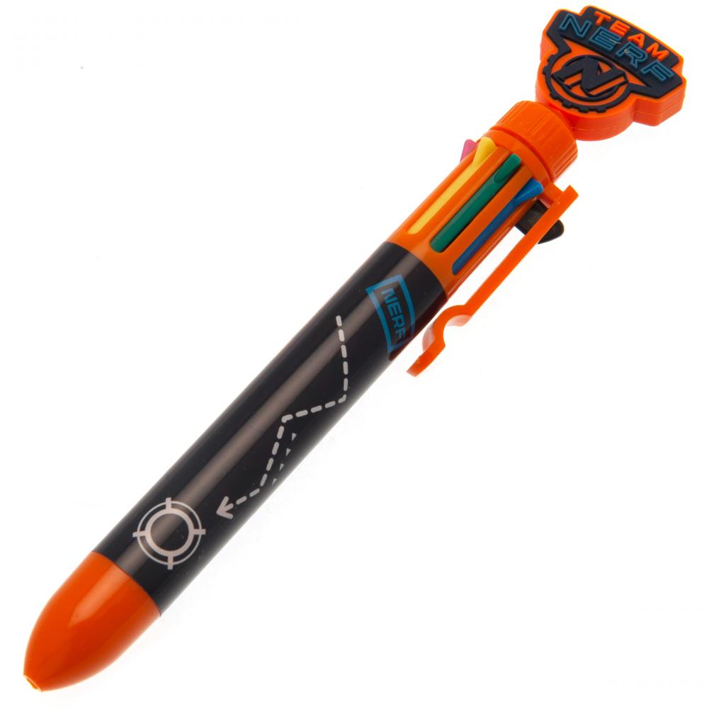 Nerf 8-Color Multi - Coloured Pen with Rubber Topper