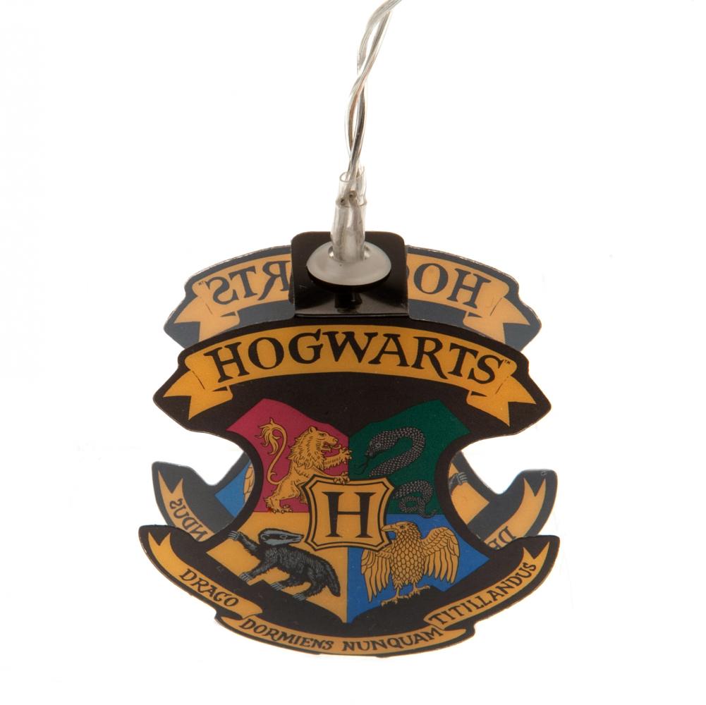 Harry Potter Themed 2D String Lights Featuring Hogwarts Crests for Decorative Purposes