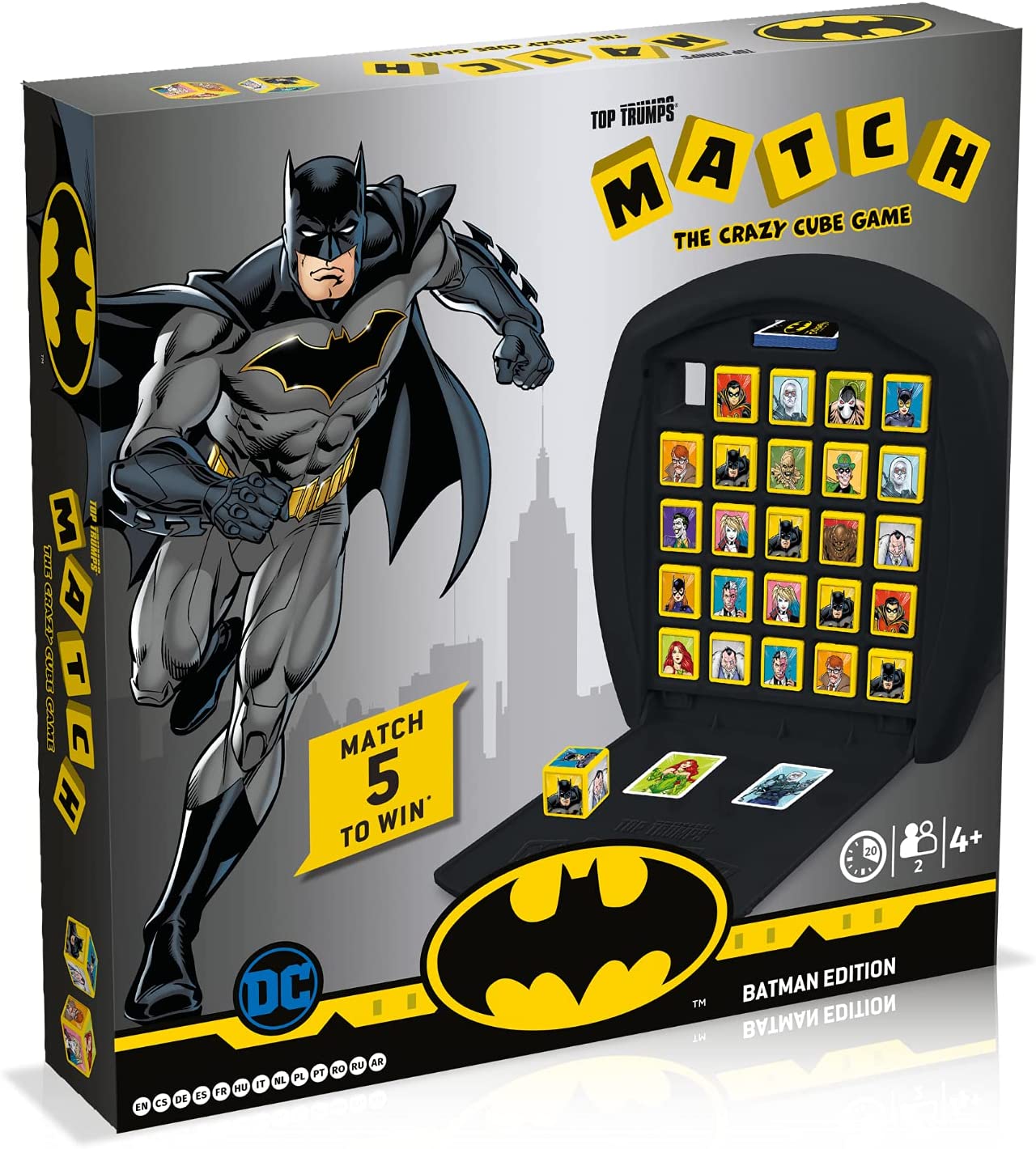 Animated Classic Batman Series Matching Board Strategy Game Suitable for Young Fans