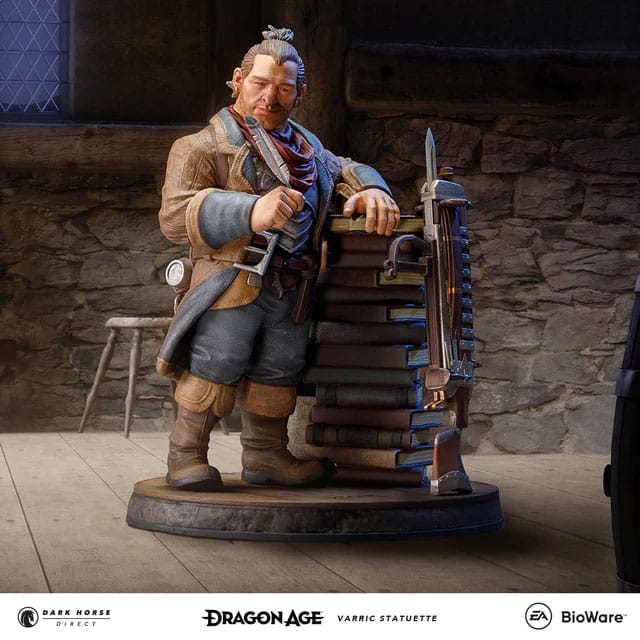 Limited Edition Collectible Dragon Age Varric Tethras Statue Figurine