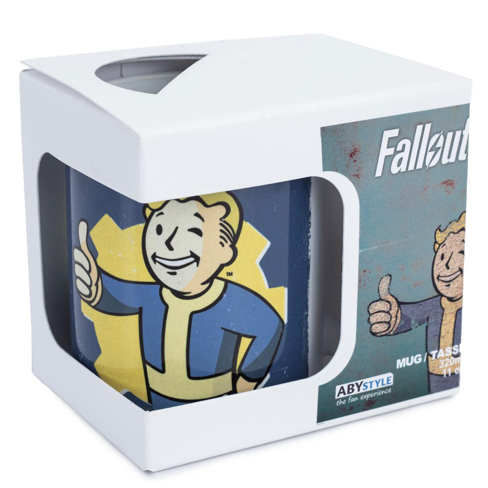 Fallout Themed Vault Boy Ceramic Coffee Mug for Everyday Use