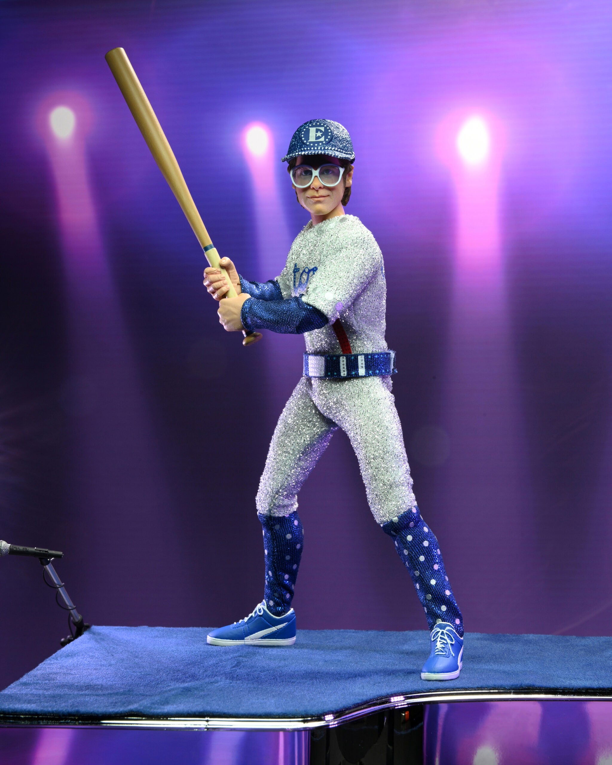 Elton John 8-Inch Deluxe Clothed Action Figure with Piano Inspired by His Live Performance in 1975