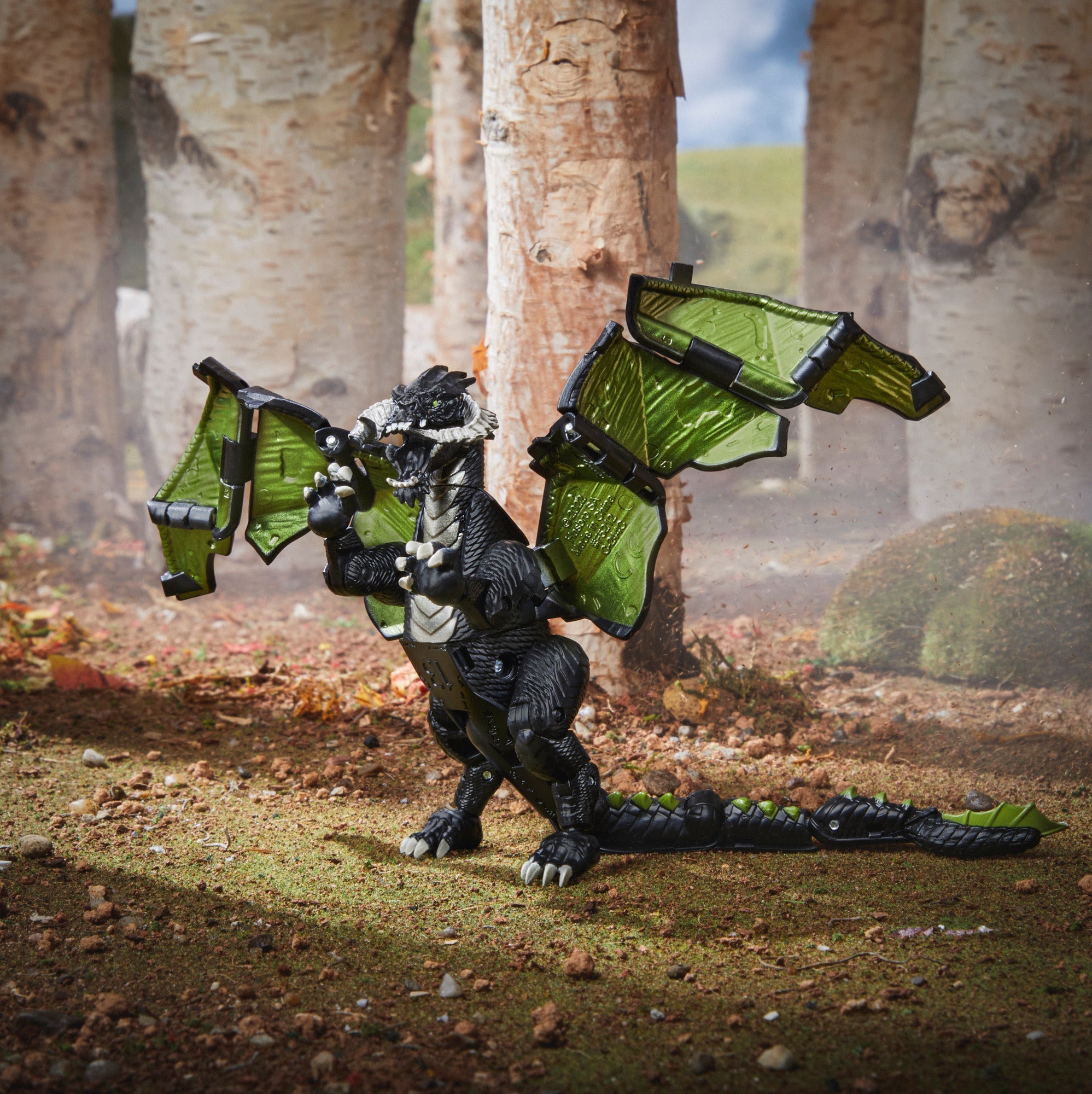 Dungeons & Dragons D&D Dicelings Transformable Black Dragon Action Figure