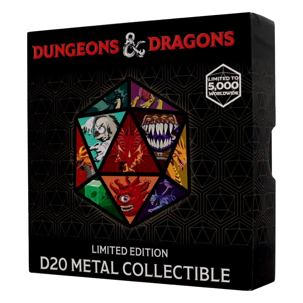 Collectible Dungeons & Dragons D20-Styled Monster Medallion for Tabletop Gaming Enthusiasts