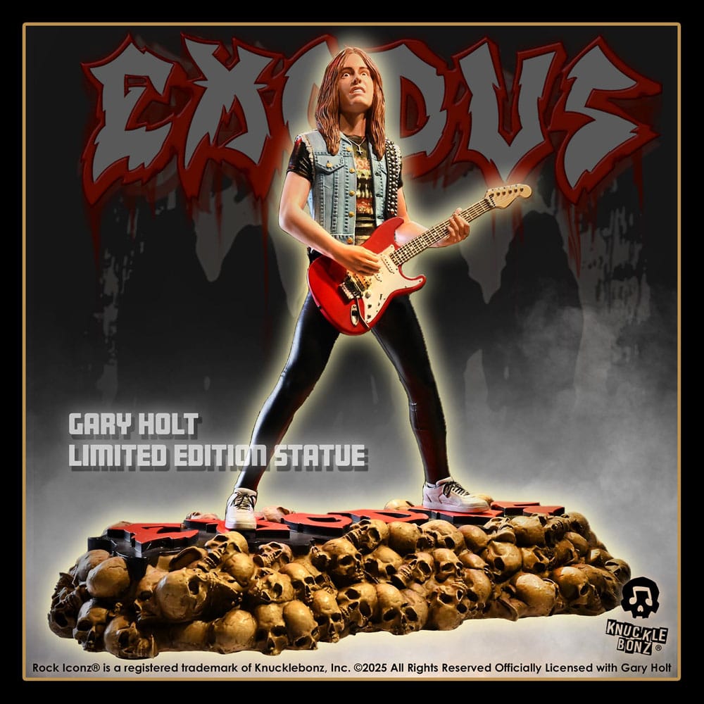 Limited Edition 1/9 Scale Exodus Rock Iconz Gary Holt Hand - crafted Statue
