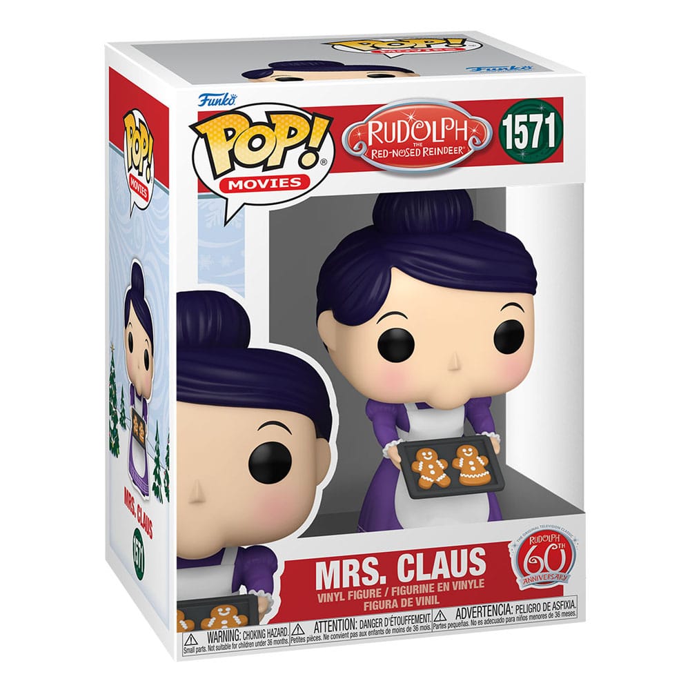 60th Anniversary Mrs. Claus Rudolph the Red - Nosed Reindeer Funko POP Vinyl Collectible Figure