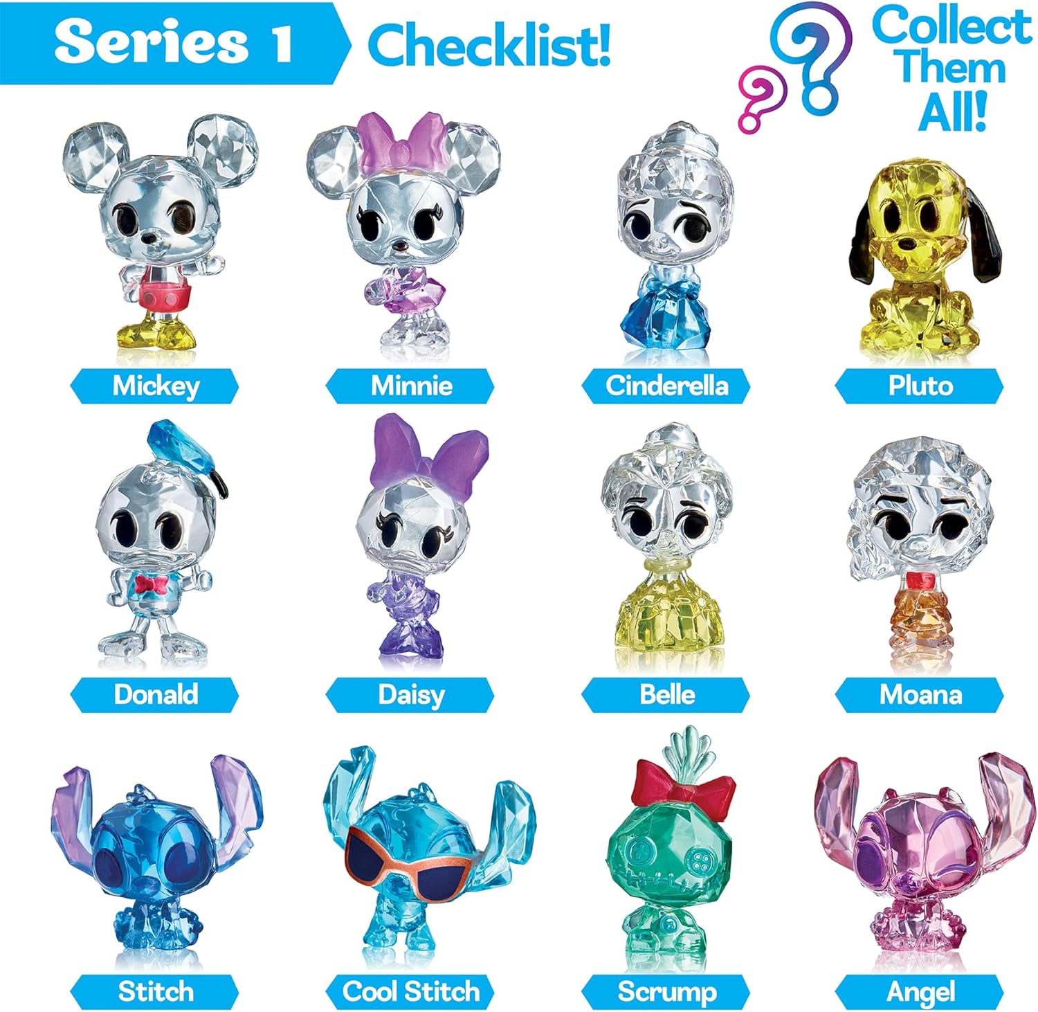 Disney Series 1 Crystal Surprise Mix & Play Collectible Capsules