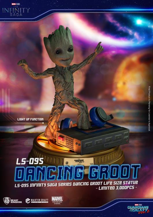 Exclusive Limited Edition Life-Sized Dancing Groot Statue from Guardians of the Galaxy Vol. 2 in the Infinity Saga