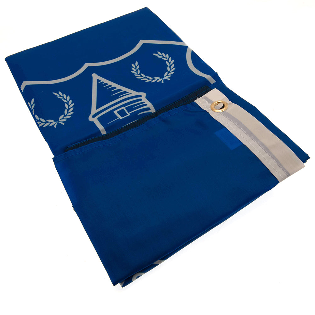 Large 100% Polyester Everton FC Slogan Display Flag