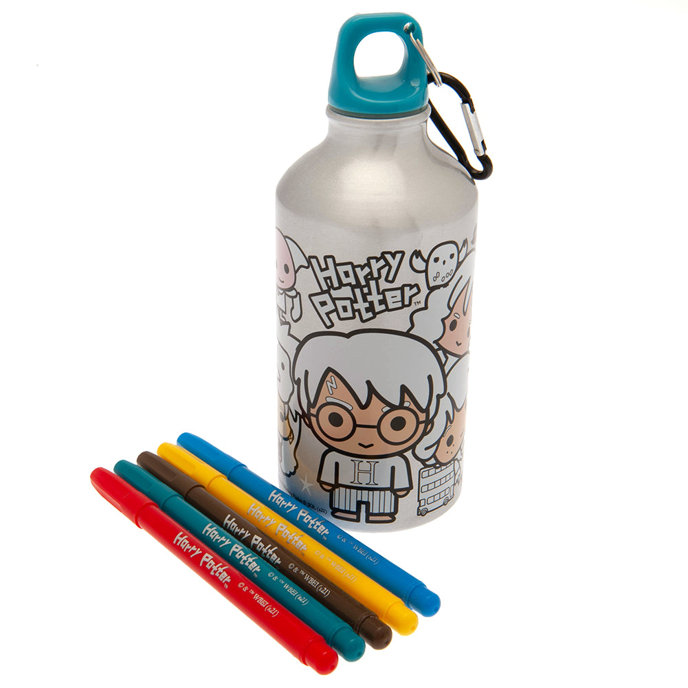 Customizable Harry Potter-Themed BPA-Free Drinks Bottle with Marker Pens