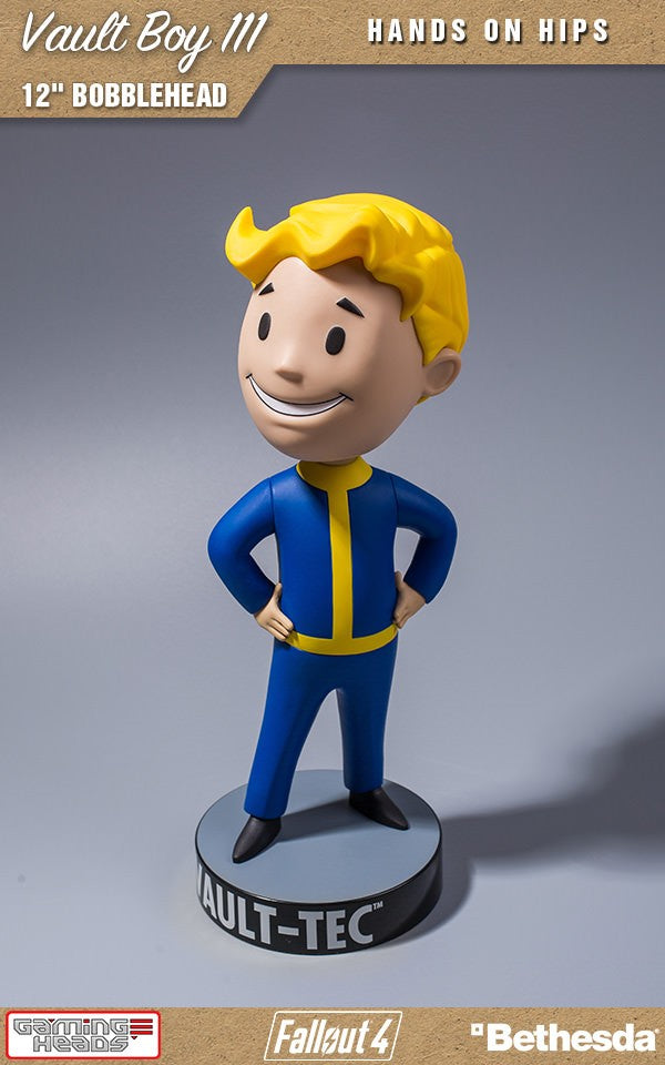 12 - inch Fallout Vault Boy 111 Bobblehead with Hands on Hips
