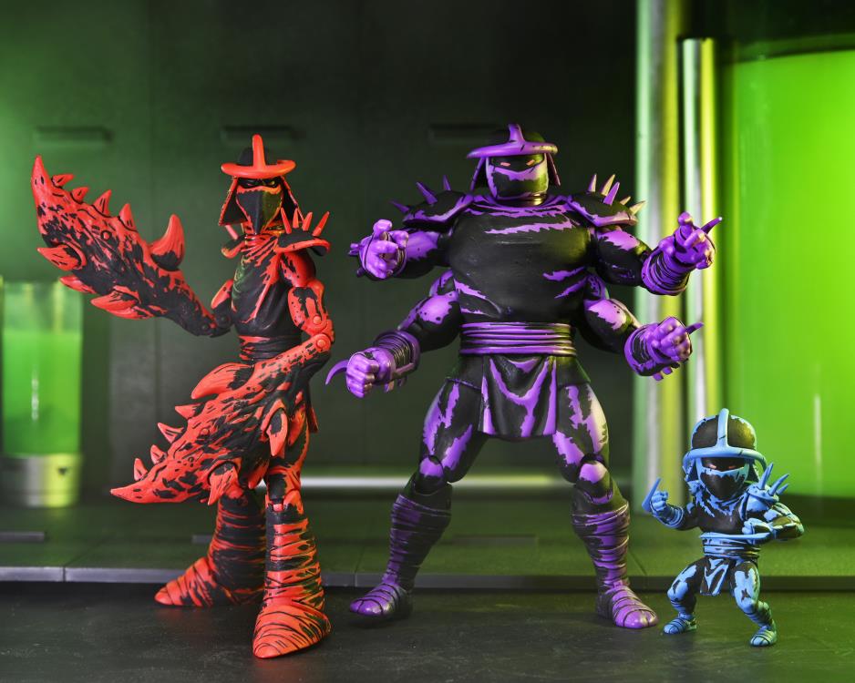 NECA 7-Inch Scale Collectible Action Figures Box Set of Teenage Mutant Ninja Turtles Shredder Clones Inspired by Mirage Comics