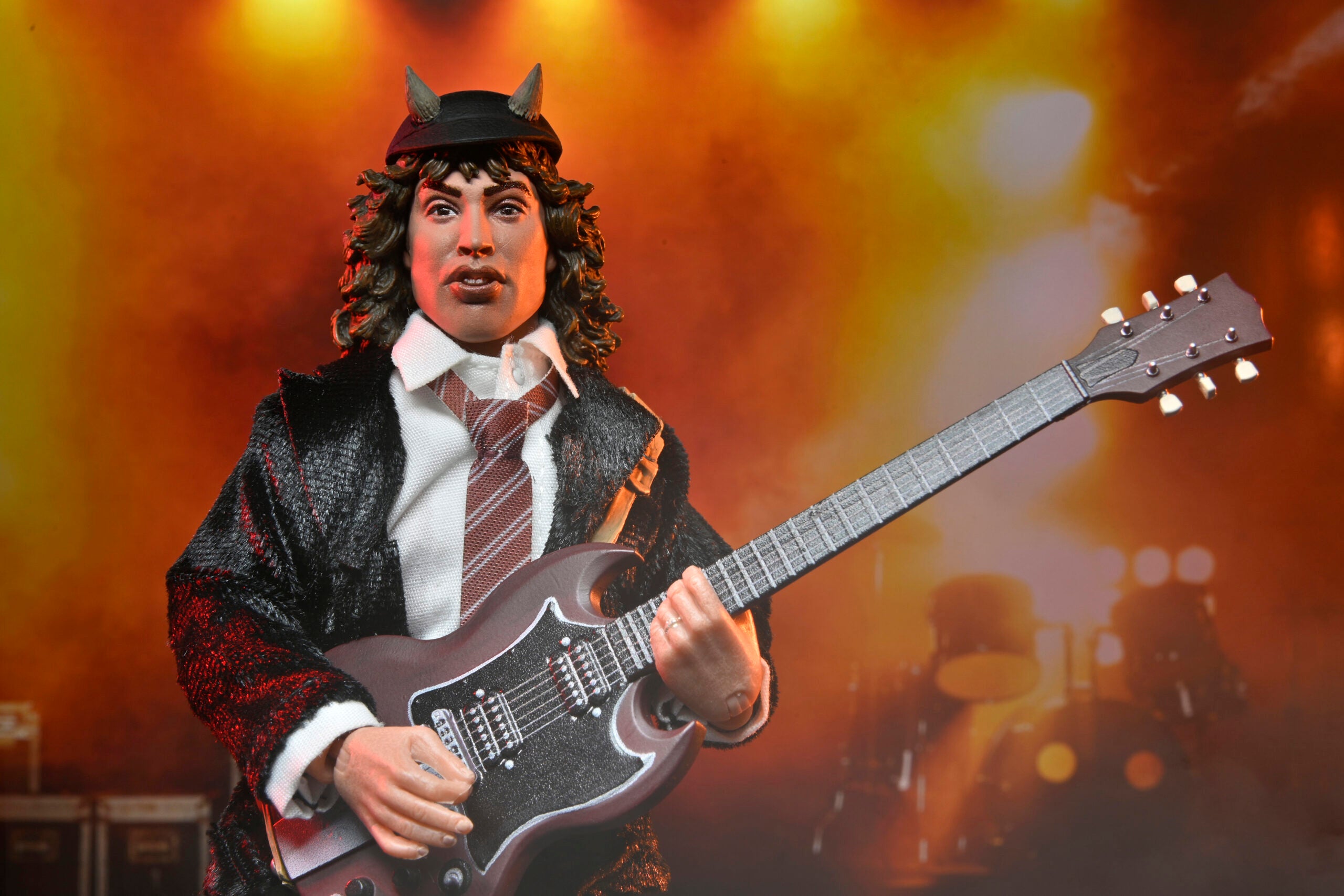 NECA Collectible 8 - Inch Clothed Angus Young Action Figure Inspired by AC/DC's Highway To Hell