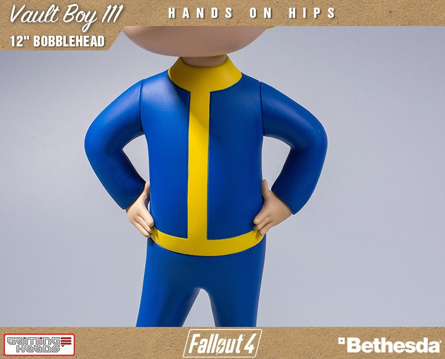 12 - inch Fallout Vault Boy 111 Bobblehead with Hands on Hips