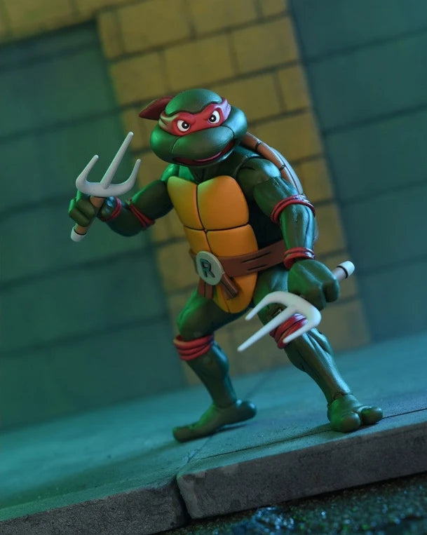 NECA 7 - inch Ultimate Action Figure of Cartoon Raphael from Teenage Mutant Ninja Turtles (VHS)