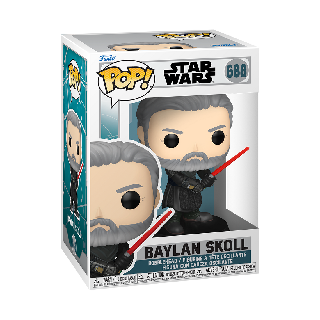 Star Wars: Ahsoka Series - Collectible Baylan Skoll Funko Pop! Vinyl Bobblehead Figure