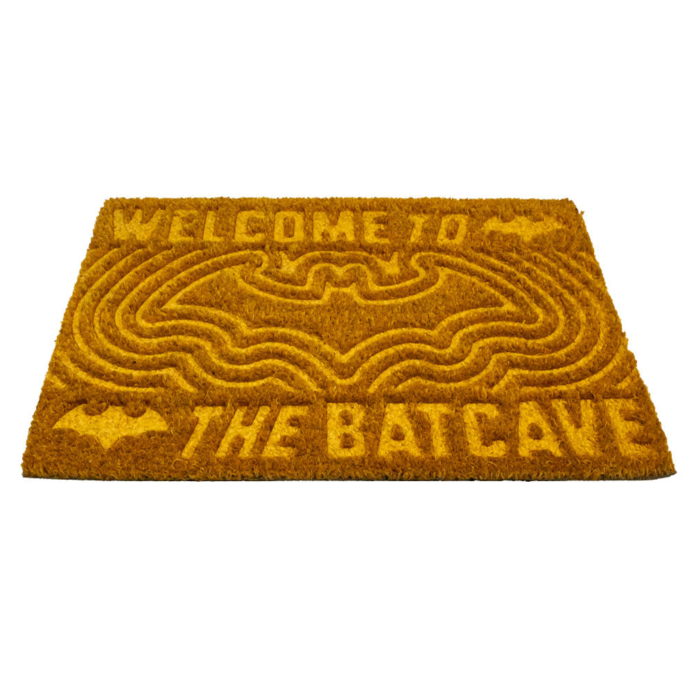 Embossed Batman-themed Coir Doormat for Indoor and Outdoor Use