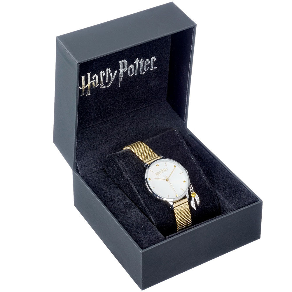 Golden Snitch Inspired Harry Potter Ladies Crystal Charm Quartz Watch