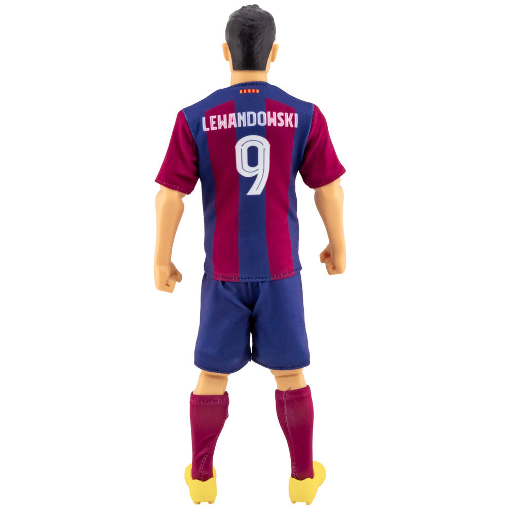 Authentic FC Barcelona Robert Lewandowski Soccer Action Figure Collectible